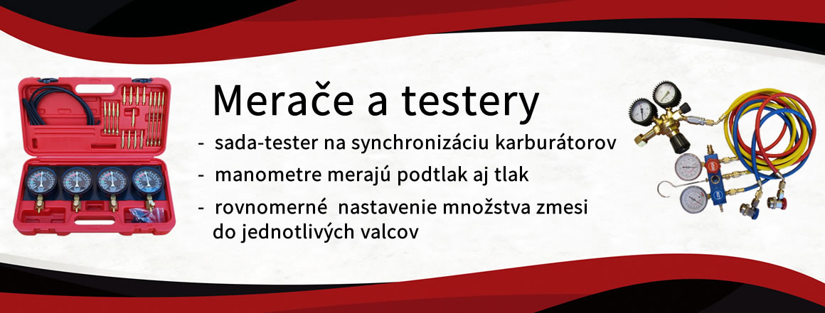 Merače a testery, diagnostika, manometre