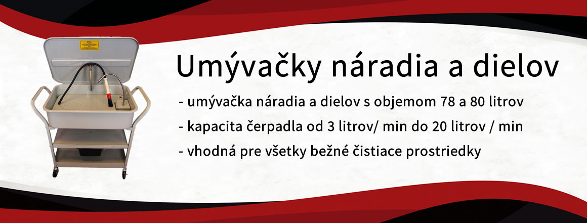 Umyvačky náradia a dielov, objemom od 78l do 80l