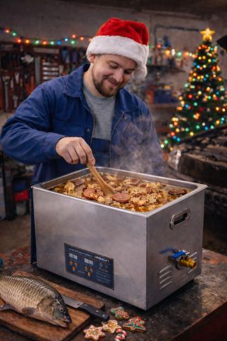 Mechanikova kapustnica 2.0: varí sa v ultrazvuku. 😂🍲 Mechanik sa vždy vie vynájsť. 🤣😅 My síce odporúčame čistiť, nie...